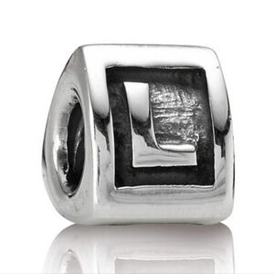 Pandora Retired Sterling Silver Alphabet Bead - Letter L - 790323L